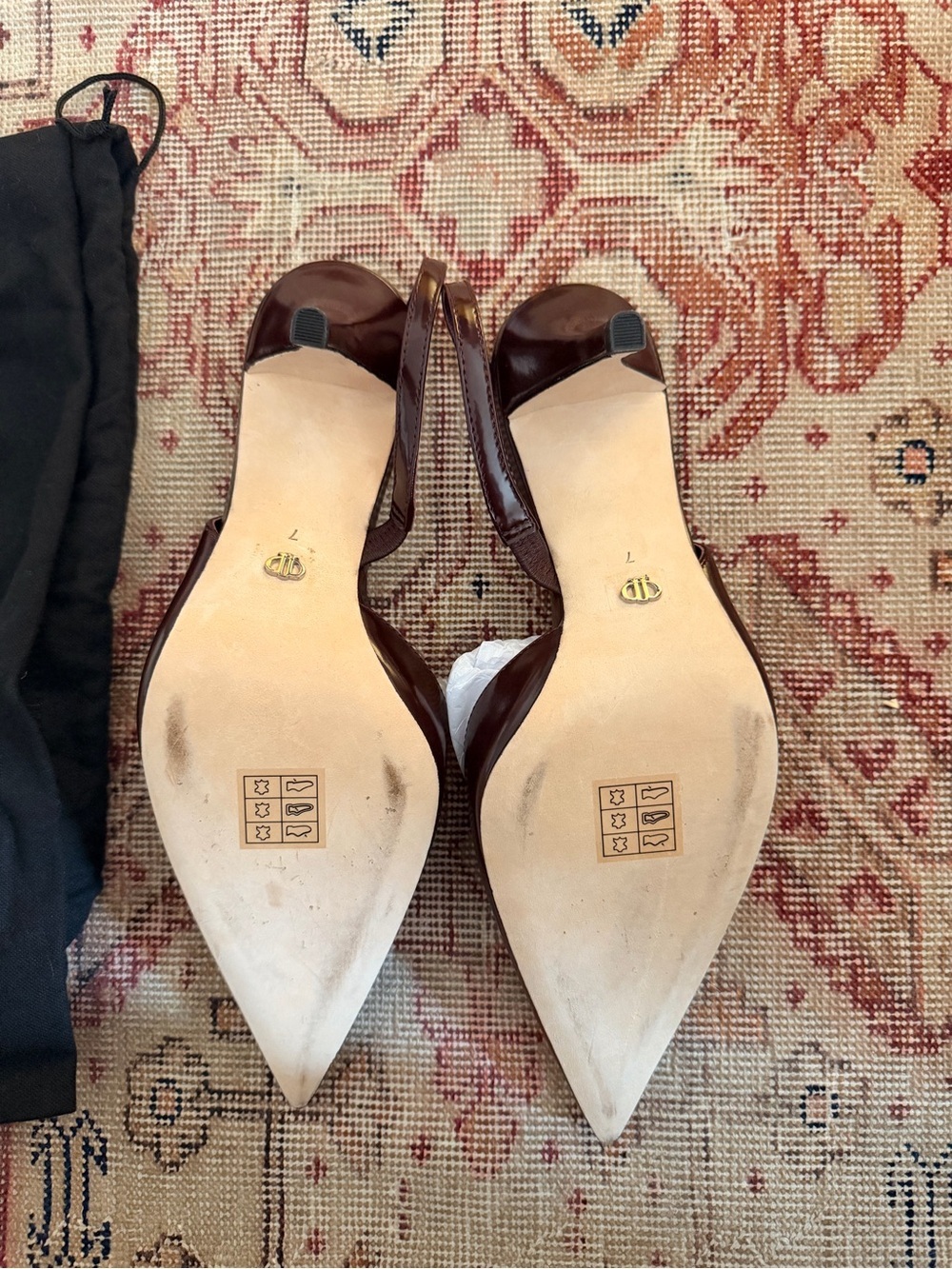 PAIGE Aven Slingback Pump in Bordeaux size 7 - Picture 8 of 9